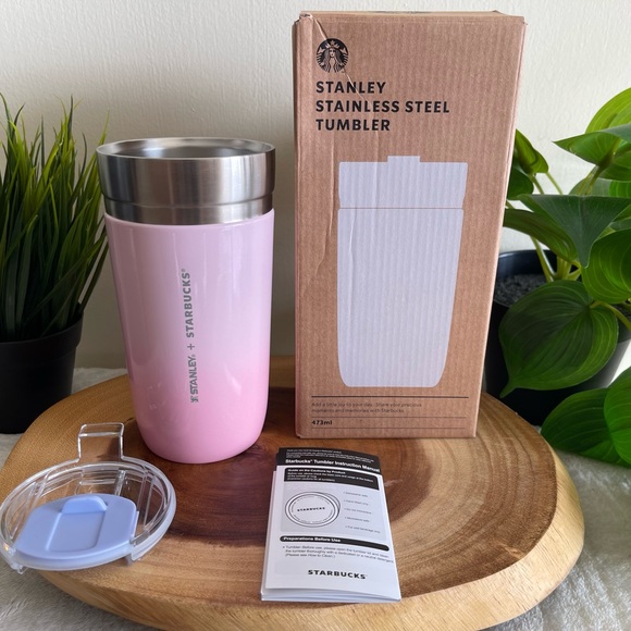 Stanley + Starbucks Korea Cherry Blossom stainless steel tumbler 473ml (16oz) - Picture 11 of 12